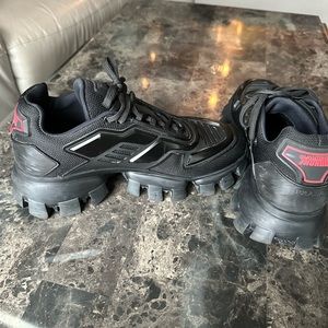 Men’s Black Prada Sneakers- Calzature Uomo Prada Knit 

Men UK Size 8 (US10)